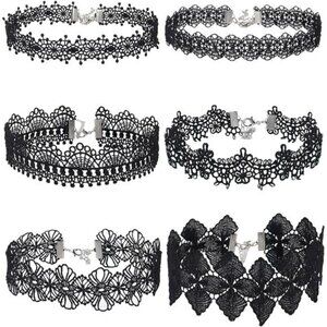 Choker Necklace Black Choker Lace Choker Gothic Necklace for Women Girls